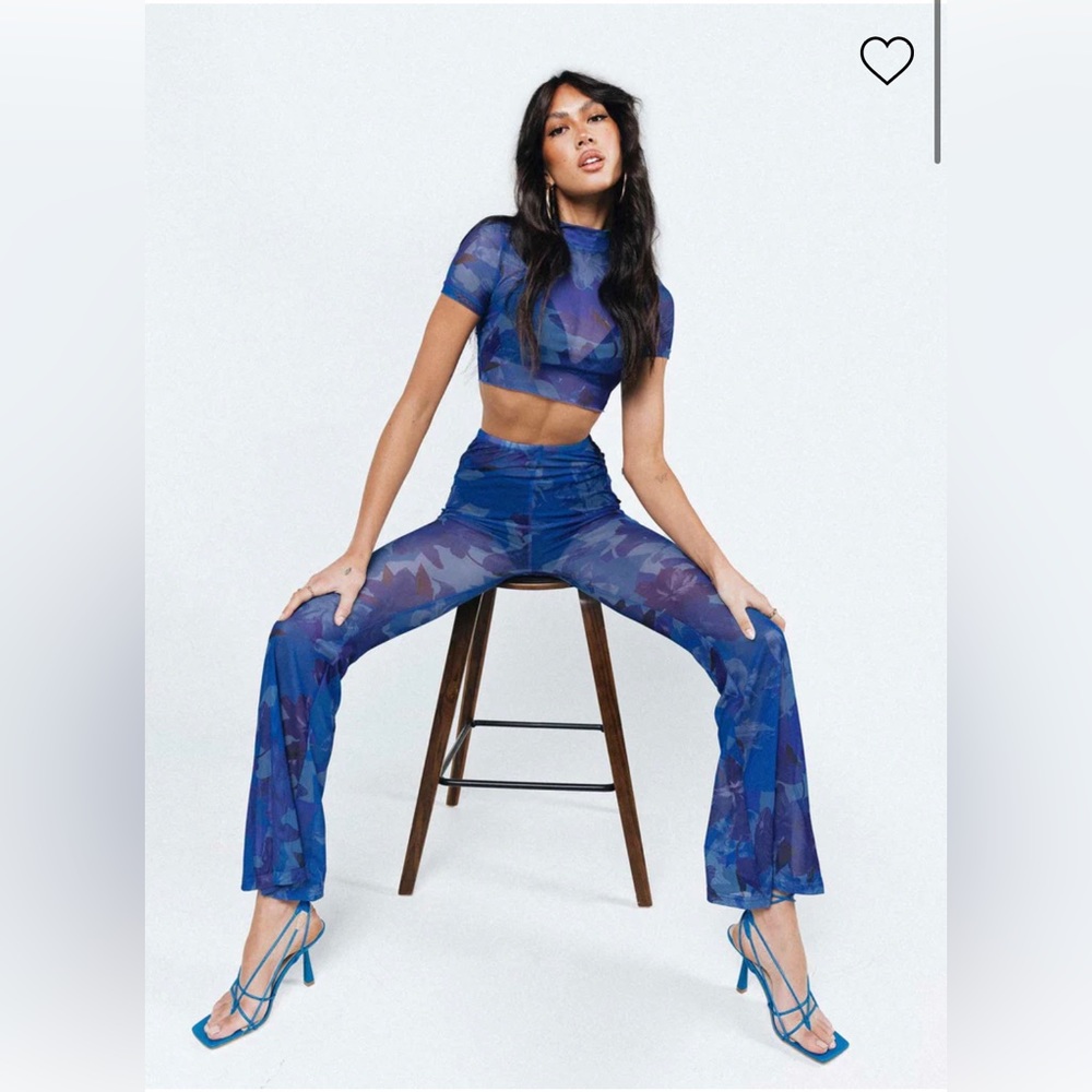 Blue Mesh Set - Princess Polly - Picture 3 of 4